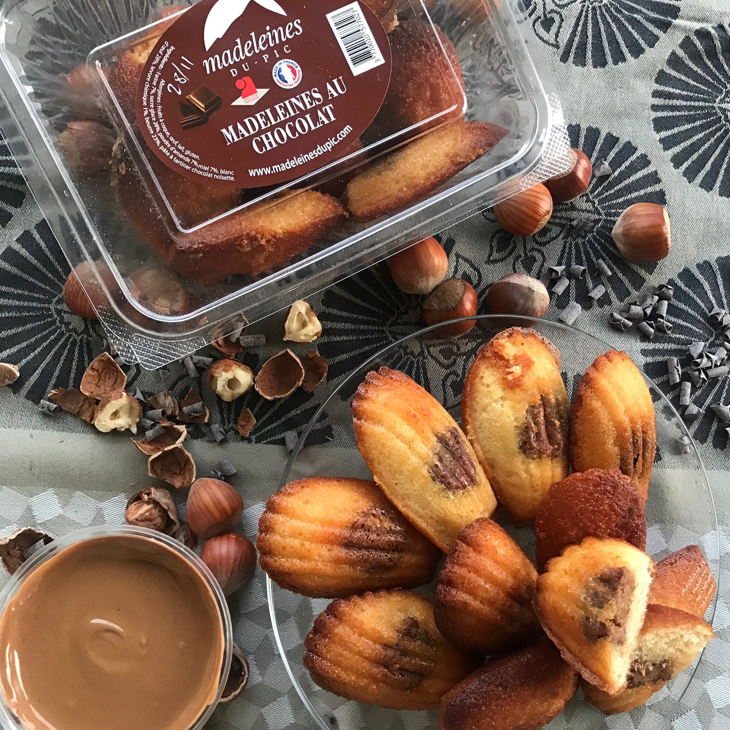 Madeleines au Chocolat - Noisette