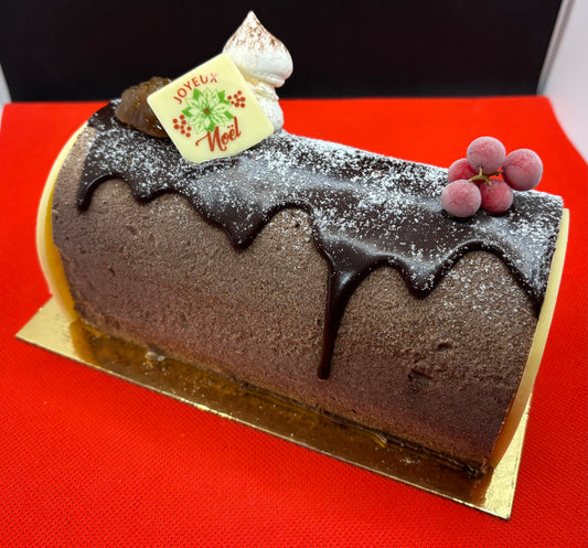 Bûche Marron Cassis (6 pers)